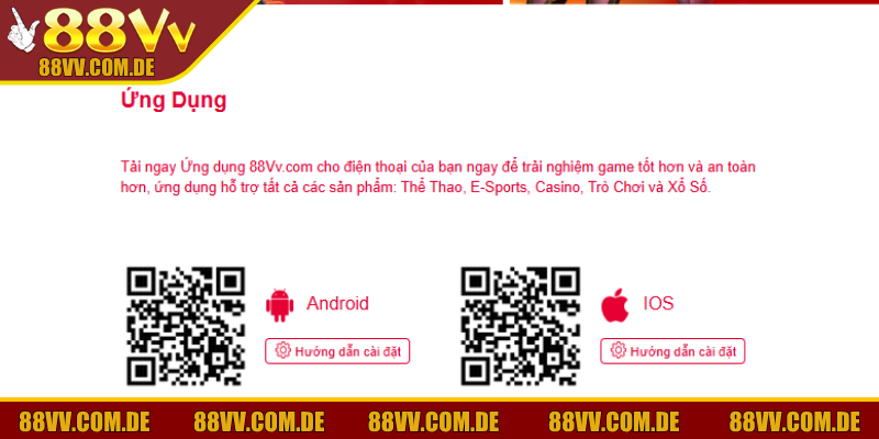 Khách hàng có thể yên tâm khi giao dịch tài chính trên ứng dụng 88VV